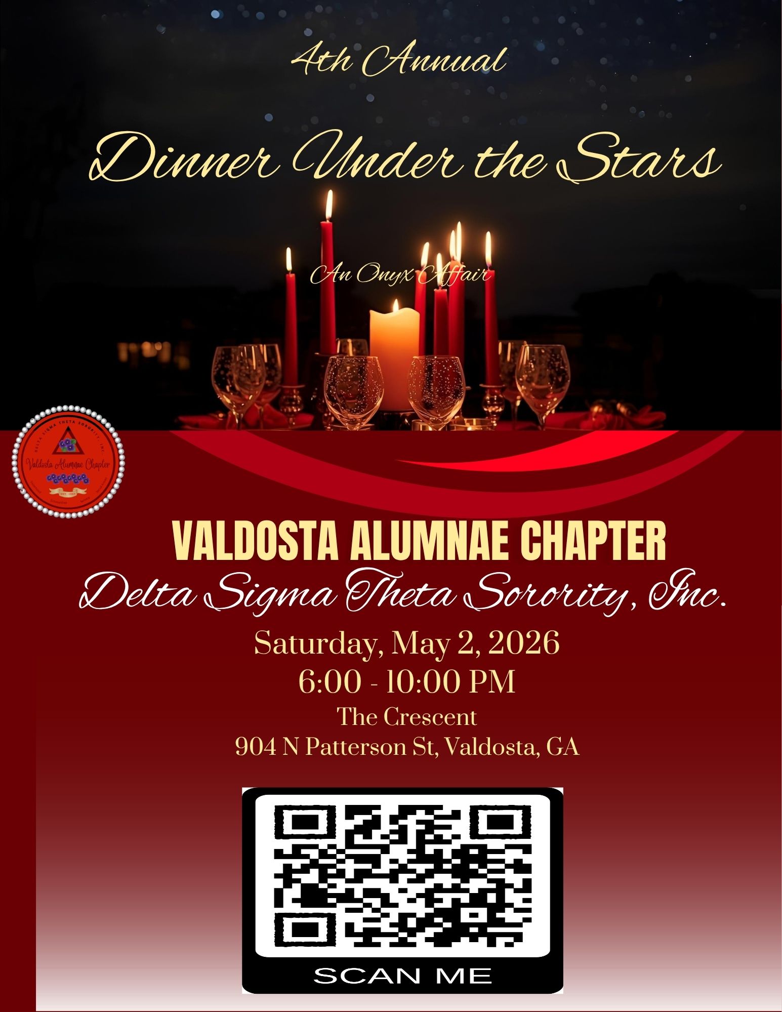 Dinner Under the Stars with QR Code